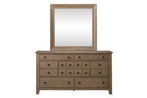 Atkins Mission Style Queen Or King Wood Sleigh Bed