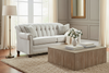 Image of Aubrey Traditional 84 Inch 8-Way Hand Tied Fabric Sofa With Tufted Tight Back