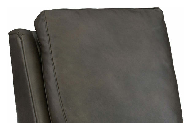 Auden Small Scale Rolled Arm Pillow Back Leather Recliner