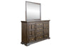 Image of Baird Queen Or King Brownstone Panel Bed "Create Your Own Bedroom" Collection