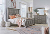 Image of Baird Queen Or King Graystone Panel Bed "Create Your Own Bedroom" Collection