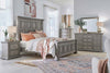 Image of Baird Queen Or King Graystone Panel Bed "Create Your Own Bedroom" Collection