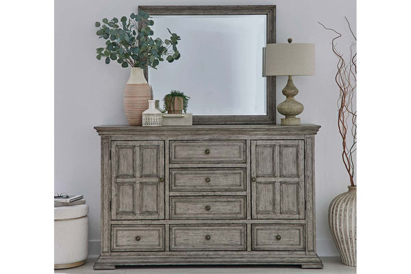 Baird Queen Or King Graystone Panel Bed "Create Your Own Bedroom" Collection