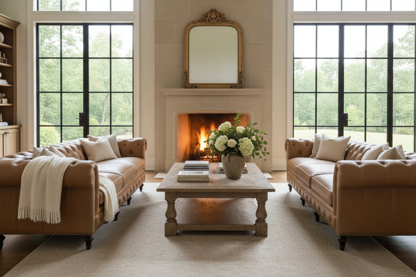 Barrington Two Seat Leather Chesterfield Collection