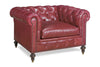 Image of Barrington Tufted Leather Club Chair
