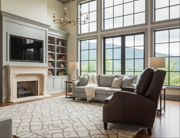 Barry Fortress Dual Power Leather "Quick Ship" Recliner