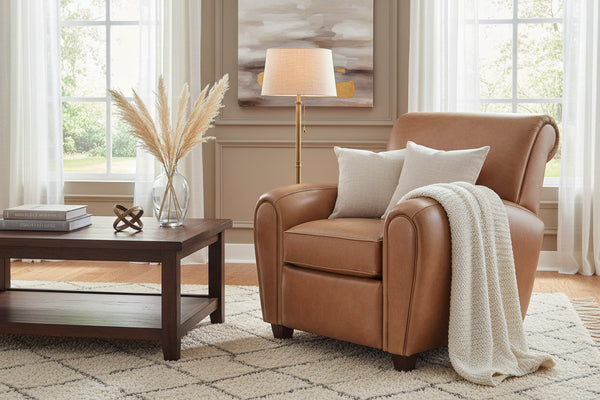 Baxter "Ready To Ship" Leather Club Chair (Photo For Style Only)