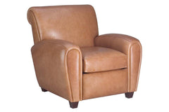 Baxter French Art Deco Style Leather Recliner