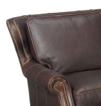 Bellamy 91 Inch Leather Wingback Sofa