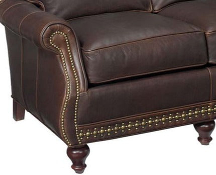 Bellamy 91 Inch Leather Wingback Sofa