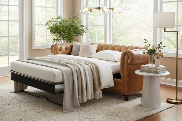Benedict 88 Inch Chesterfield Queen Sleeper Sofa