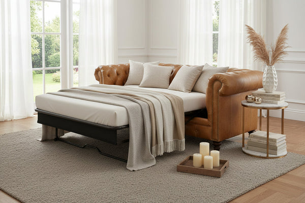 Benedict 88 Inch Chesterfield Queen Sleeper Sofa