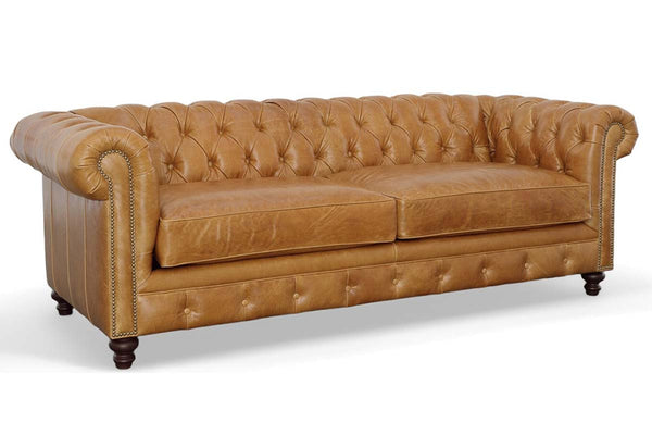 Benedict Chesterfield Style Leather Sofas