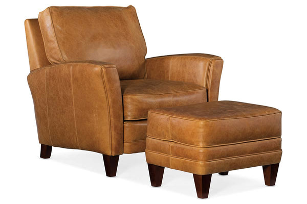 Benjamin Transitional Leather Club Chair
