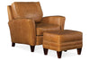 Image of Benjamin Transitional Leather Club Chair