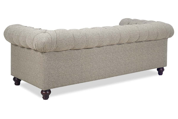Bowen Traditional 86 Inch 8-Way Hand Tied Tufted Fabric Chesterfield Sofa