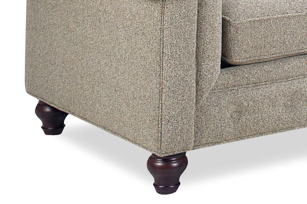 Bowen Traditional 86 Inch 8-Way Hand Tied Tufted Fabric Chesterfield Sofa