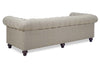 Image of Bowen Traditional 96 Inch 8-Way Hand Tied Oversized Tufted Fabric Chesterfield Sofa