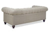 Image of Bowen Traditional 65 Inch 8-Way Hand Tied Tufted Fabric Chesterfield Loveseat