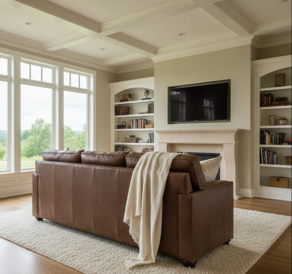 Bowman 82 Inch Small Track Arm Sofa