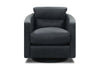 Image of Brice Contemporary Leather SWIVEL/GLIDER Accent Chair