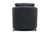 Image of Brice Contemporary Leather SWIVEL/GLIDER Accent Chair
