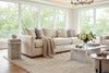 Image of Briggs 97 Inch "Quick Ship" Fabric Upholstered 3 Cushion Sofa