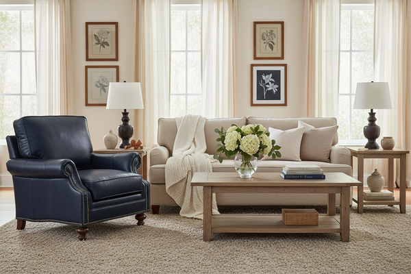 Broadway Traditional Classic Leather Club Chair