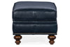 Image of Broadway Traditional Leather Ottoman