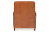 Image of Brookshire Leather Biscuit Back Tufted Recliner Chair