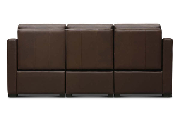 Bryer 110 Inch Power Leather WALL HUGGER THREE RECLINING SEATS Sofa