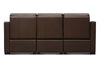 Image of Bryer 110 Inch Power Leather WALL HUGGER THREE RECLINING SEATS Sofa