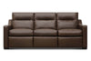 Image of Bryer 110 Inch Power Leather WALL HUGGER THREE RECLINING SEATS Sofa