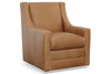 Image of Buckingham Leather SWIVEL Accent Chair