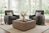 Image of Burton Square Leather Tight Back Recliner