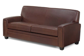 Burton 80 Inch Soho Style Two Seat Leather Sofa
