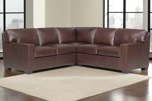 Caden Modern Leather Sectional Couch