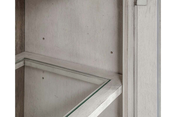 Carlee Antique Linen Modern Farmhouse Storage Dining Display Cabinet