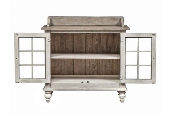Carlee Antique Linen Modern Farmhouse Storage Dining Server