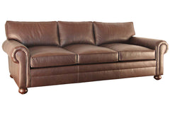 Carrigan 88 Inch Deep Seated Leather Queen Sleeper Sofa