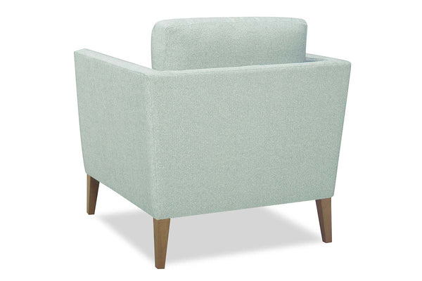 Cassandra 8-Way Hand Tied Contemporary Fabric Armchair With Tall Legs
