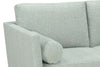 Image of Cassandra 60 Inch 8-Way Hand Tied Contemporary Fabric Loveseat With Bolster Pillows