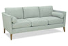 Image of Cassandra 85 Inch 8-Way Hand Tied Three Seat Fabric Sofa With Bolster Pillows