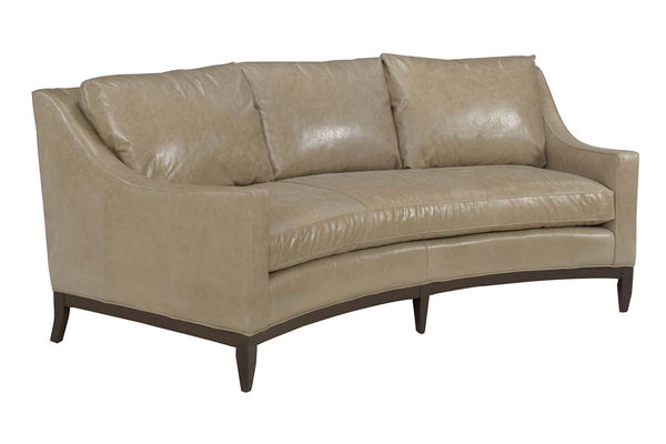 Cedric 92 Inch Contemporary Leather Conversation Sofa