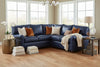 Image of Chadwick Traditional 3-Piece Leather Sectional Couch (As Configured)
