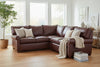 Image of Chadwick Traditional 3-Piece Leather Sectional Couch (As Configured)