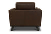 Image of Jude Mid-Century Modern Track Arm Leather Club Chair