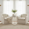 Image of Mandy "Quick Ship" Slipcovered **Swivel/Glider** Accent Chair