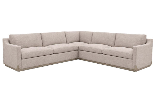 Chelmsford "Quick Ship" Three Piece Pillow Back Sectional (As Configured)