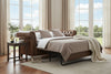 Image of Chesterfield 93 Inch Tufted Leather Sleeper Sofa